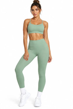 Criss-Cross Back Cami and Seamless Leggings Active Set