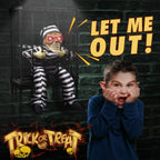 Halloween's Motion Sensor Animated Skull Prisoner with Red LED Eyes