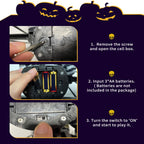 Halloween's Motion Sensor Animated Skull Prisoner with Red LED Eyes