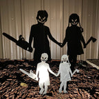 Halloween's Metal Villain Shadow Caster Yard Stake with Spotlight Projection