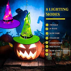 Halloween's Witch Hat String Lights 44ft with 104 Warm White LEDs