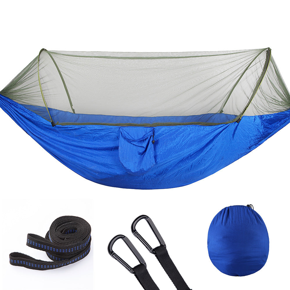 Automatic Quick-Open Hammock with Mosquito Net – Outdoor Relaxing Gear