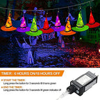 Halloween's Witch Hat String Lights 44ft with 104 Warm White LEDs