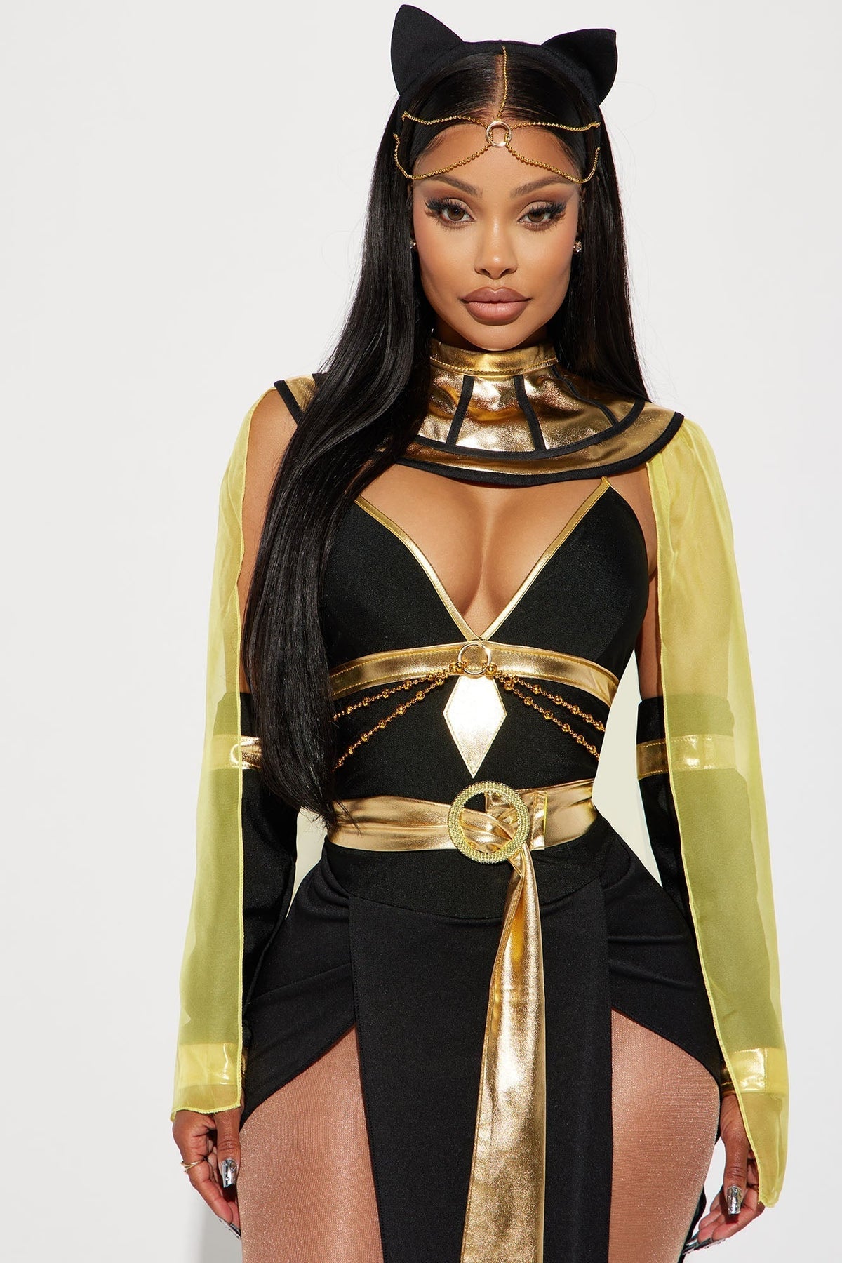Halloween's Egyptian Queen Costume Set with Cape and Headpiece