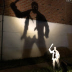 Halloween's Metal Villain Shadow Caster Yard Stake with Spotlight Projection
