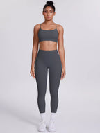 Criss-Cross Back Cami and Seamless Leggings Active Set