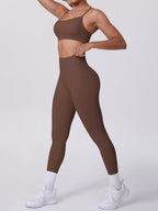 Criss-Cross Back Cami and Seamless Leggings Active Set