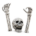 Halloween's Realistic Skeleton Stakes for Outdoor Lawn Decor