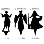 Halloween's Metal Villain Shadow Caster Yard Stake with Spotlight Projection
