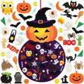 Halloween's Felt Board with 50+ Pieces and Wall Hanging Design for Kids