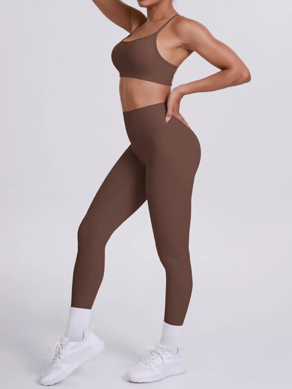 Criss-Cross Back Cami and Seamless Leggings Active Set