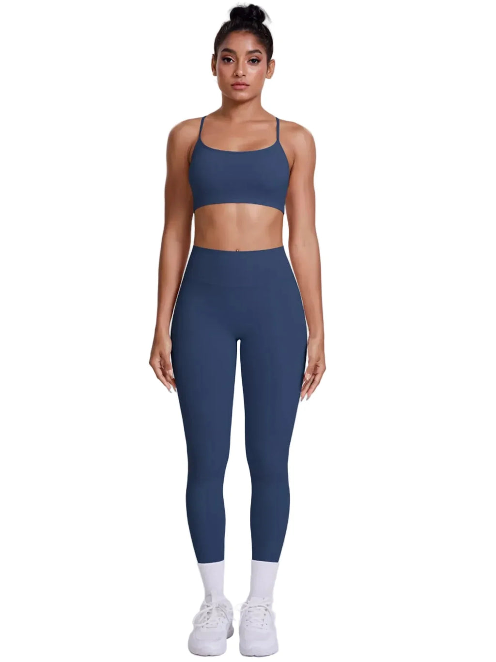 Criss-Cross Back Cami and Seamless Leggings Active Set