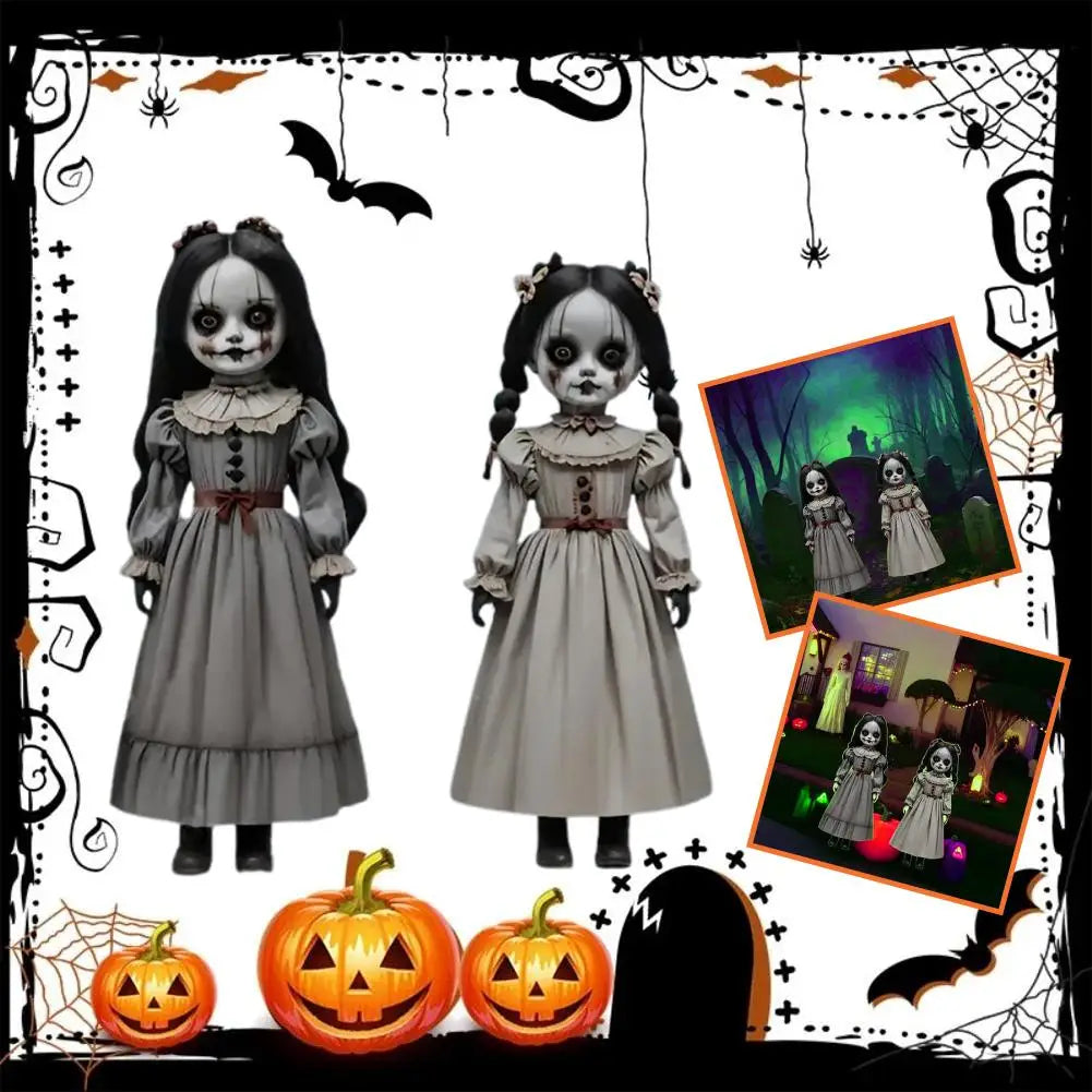 Halloween's Ghost Doll Yard Decorations with Stakes, Set of 2