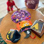 Halloween's Felt Board with 50+ Pieces and Wall Hanging Design for Kids