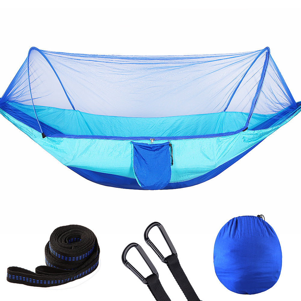 Automatic Quick-Open Hammock with Mosquito Net – Outdoor Relaxing Gear