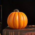 Halloween's Carved Jack O'Lantern Ornament with Skull Detail in Resin