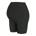 Maternity Support Shorts – High Waisted Over the Bump Soft Stretch Pregnancy Shorts