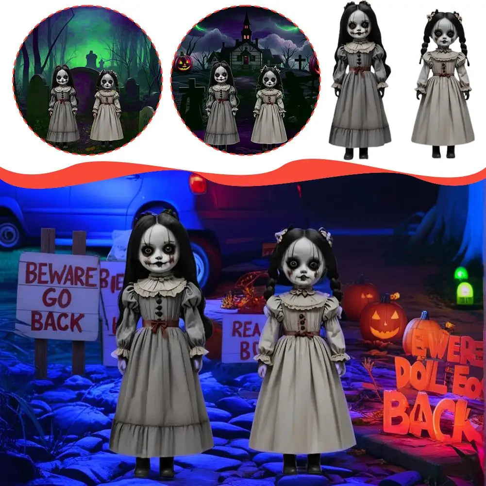 Halloween's Ghost Doll Yard Decorations with Stakes, Set of 2