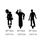 Halloween's Metal Villain Shadow Caster Yard Stake with Spotlight Projection