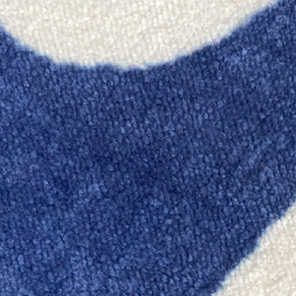 Abstract Blue Runner Rug