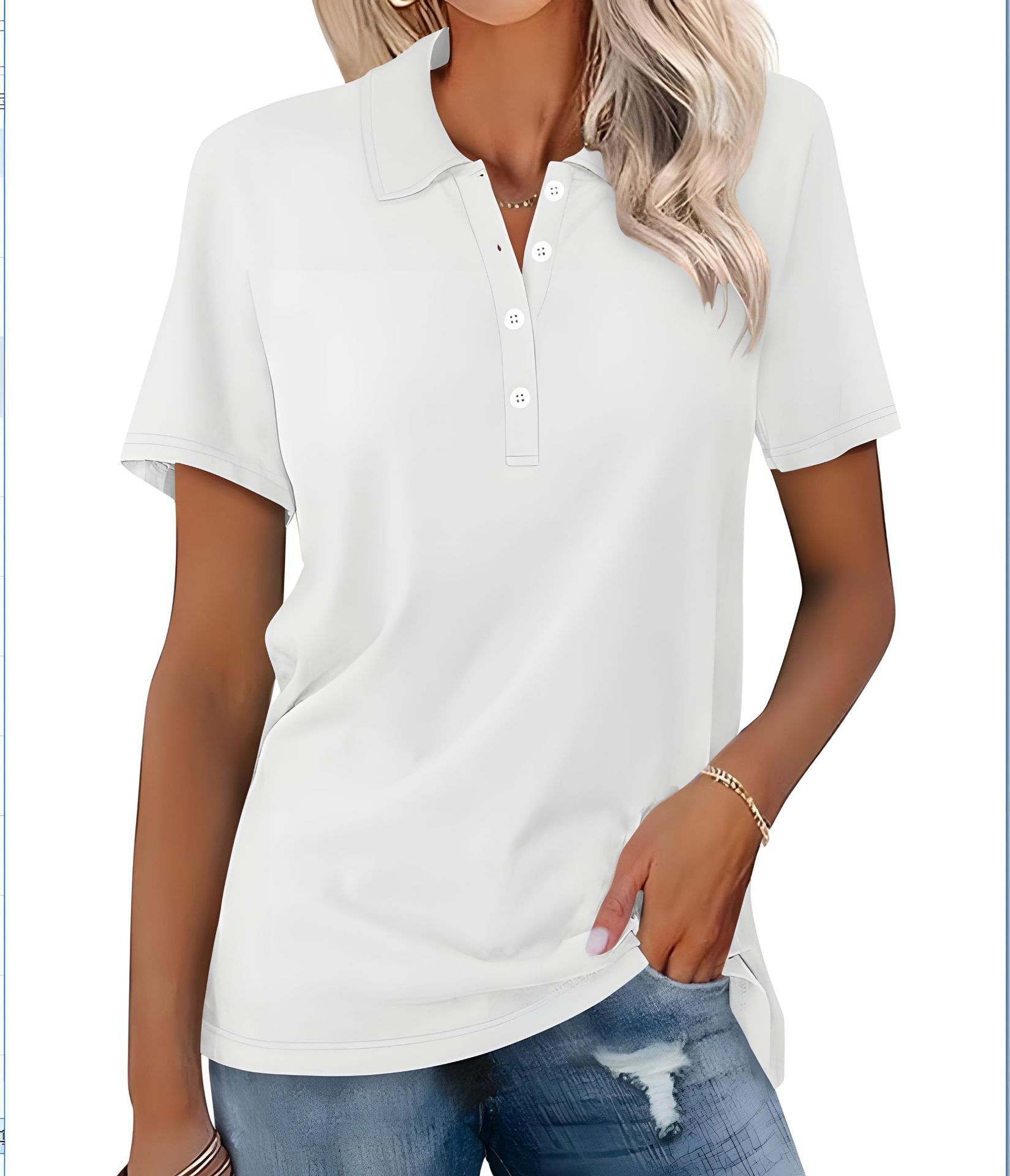 Slim Fit Women’s Short Sleeve Casual Fashion Top – Everyday Style