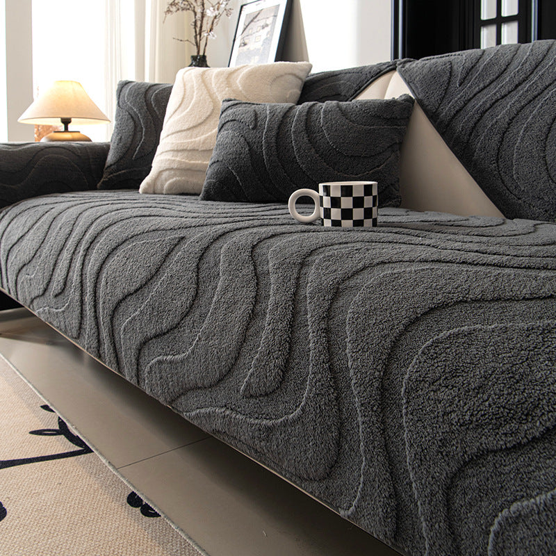 Jacquard Velvet Sofa Cushion New Autumnwinter Thickened