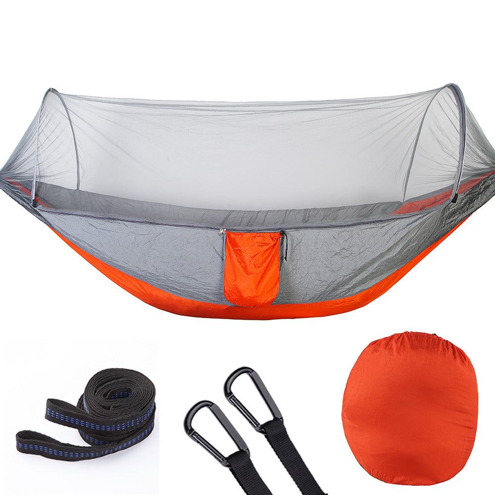 Automatic Quick-Open Hammock with Mosquito Net – Outdoor Relaxing Gear