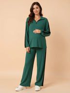 Anteross | Maternity Pajama Shorts Set – Soft Casual Pregnancy Loungewear for Home & Everyday Wear