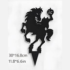 Halloween's Metal Villain Shadow Caster Yard Stake with Spotlight Projection