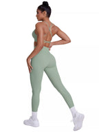 Criss-Cross Back Cami and Seamless Leggings Active Set
