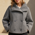 Anabelle Crop Coat - Women's Elegant Cropped Outerwear