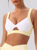 Sleeveless V-Neck Crop Top and Pleated Skirt Active Set