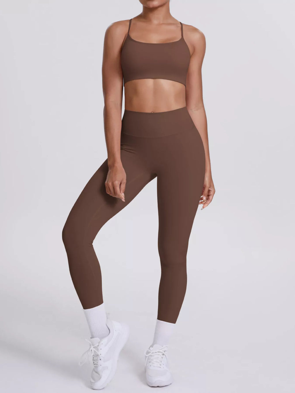 Criss-Cross Back Cami and Seamless Leggings Active Set