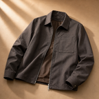 Men's Classic Zip Bomber Jacket - Casual Lightweight Coat