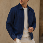 Men's Classic Zip Bomber Jacket - Casual Lightweight Coat