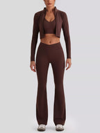 Seamless Criss-Cross V-Neck Tank and Leggings Active Set
