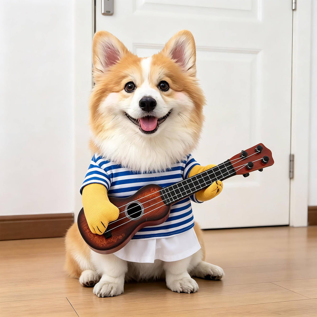 Halloween's Creepy Dog Costume with Padded Arms for Trick or Treating
