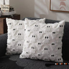 Halloween's Pumpkin Pattern Throw Pillow Cover with Soft Microfiber Fabric
