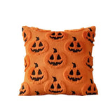 Halloween's Pumpkin Pattern Throw Pillow Cover with Soft Microfiber Fabric