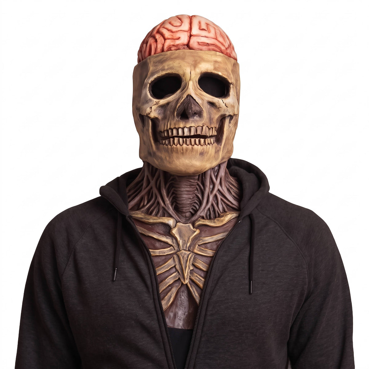 Halloween's Realistic Skull Mask with Moving Jaw for Parties and Cosplay