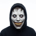 Halloween's Scary White Smiling Demon Mask for Cosplay & Costume Parties