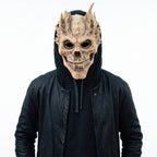 Halloween's Full Head Skeleton Mask with Deluxe Latex Design for Cosplay