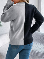 Halloween's Jack O' Lantern Knit Sweater with Ribbed Cuffs, Midi Length