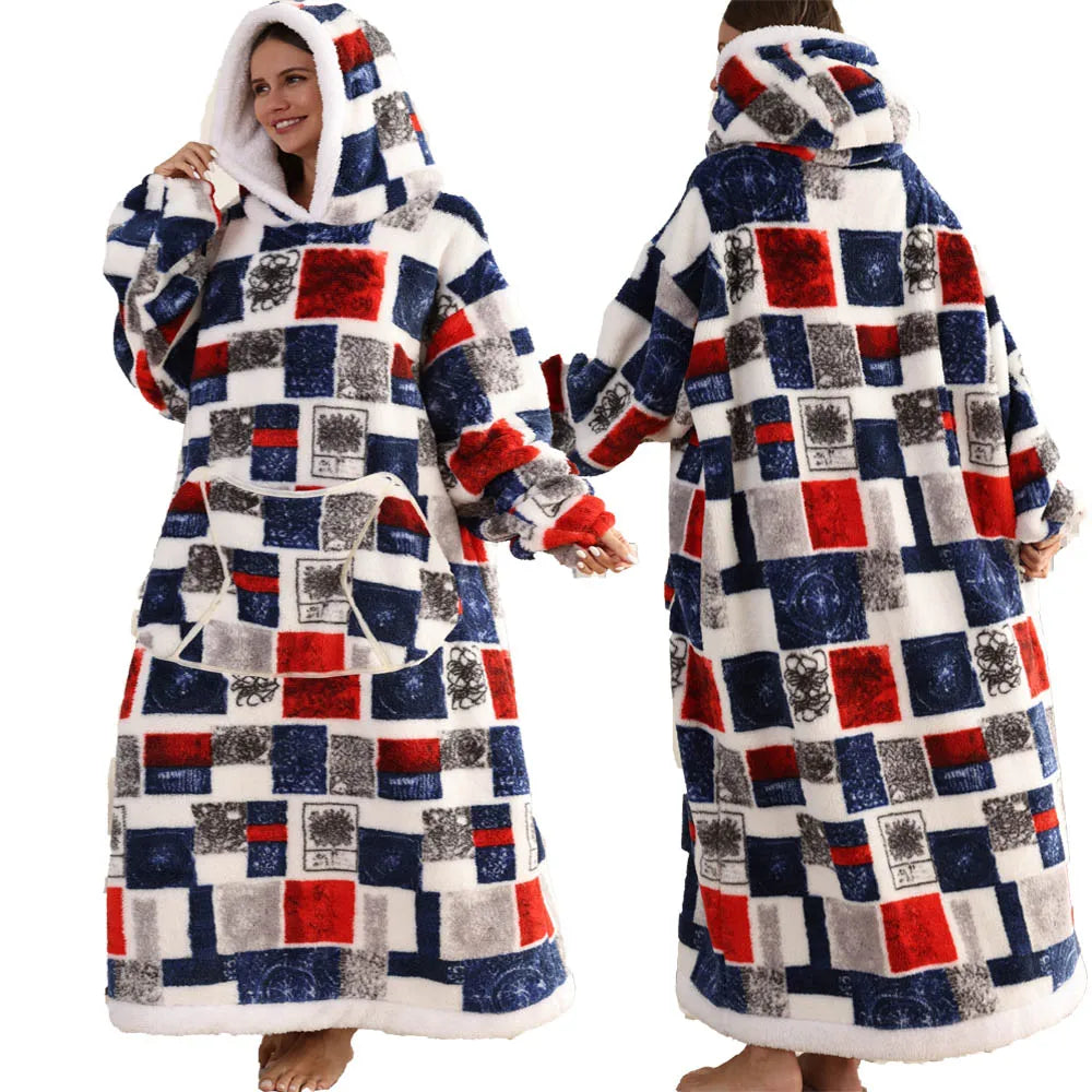 Extra Long Halloween Blanket Hoodie Sweatshirt