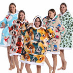 Oversized Plush Hoodie Blanket Warm Winter Loungewear