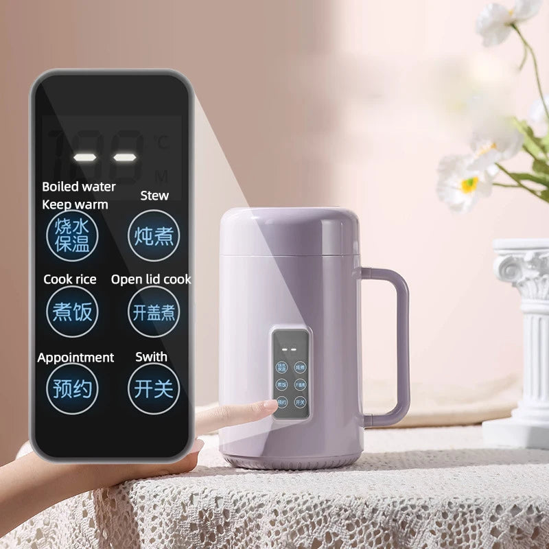 Ultimate Dual-Voltage 110V/220V Travel Electric Cooker – Boil, Stew & Keep Meals Hot Anywhere