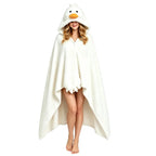 Adults Cartoon Animal Wearable Blanket Soft Winter Nap Throw
