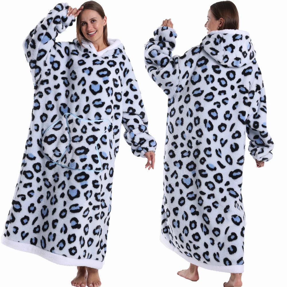 Extra Long Halloween Blanket Hoodie Sweatshirt