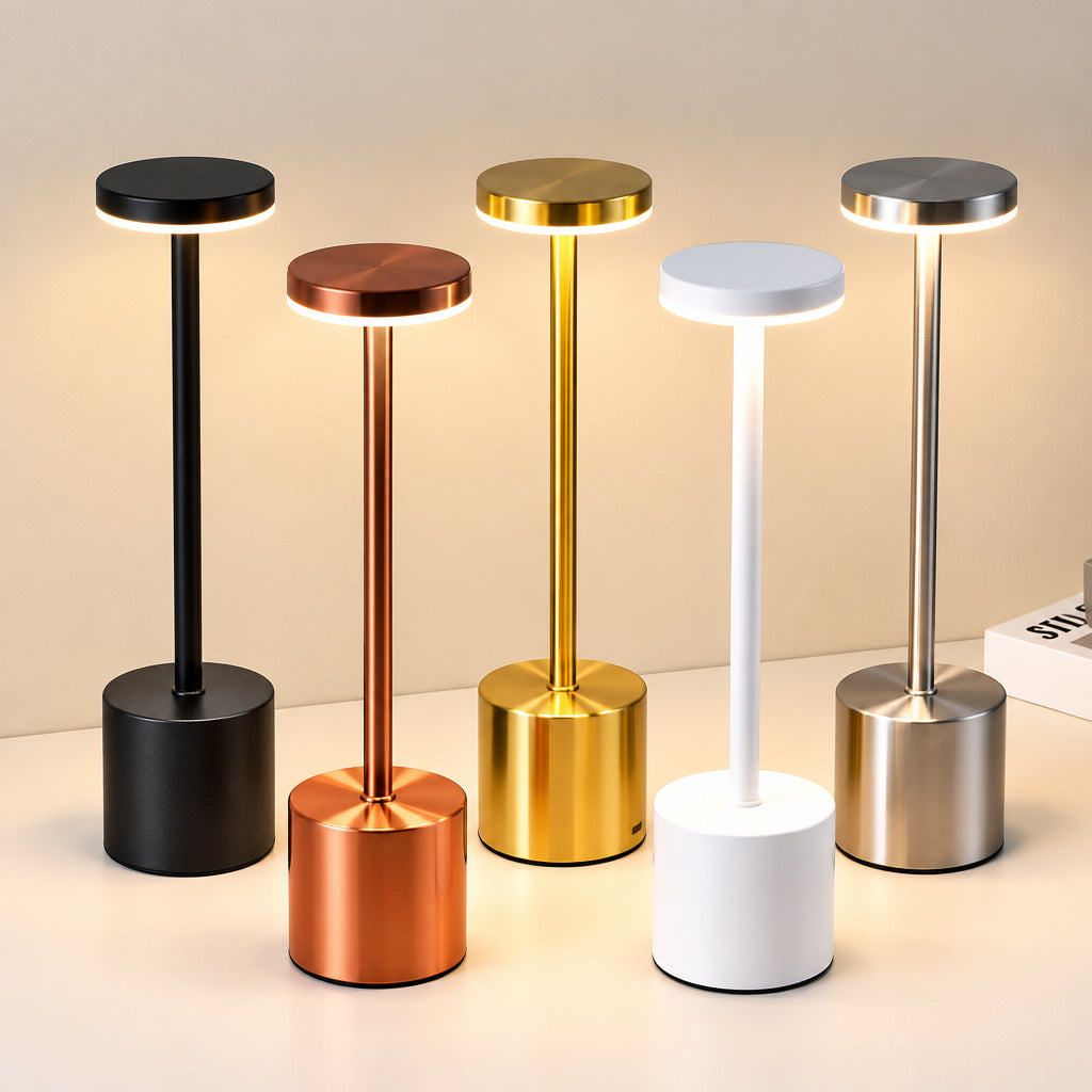 3 in 1 LED Table Lamp Touch Rechargeable Bedside Night Light