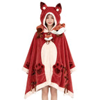 Adults Cartoon Animal Wearable Blanket Soft Winter Nap Throw